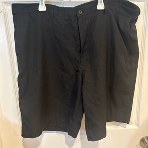 PGA Tour Men's Black Flat Front Shorts